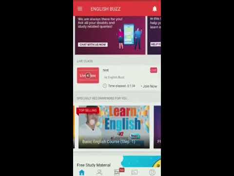 How to attend the class on English Buzz App