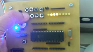 Homework: MCS-51, Count-Up switch, display as binary on LED display unit.