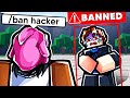 I Banned the DUMBEST HACKER in The Strongest Battlegrounds..