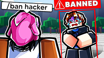 I Banned the DUMBEST HACKER in The Strongest Battlegrounds..