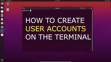 how to create a user account in linux ubuntu terminal