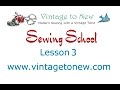 Sewing School Lesson 3 - Overcasting Raw Edges and Pressing a Seam Open