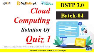 Cloud Computing Quiz 1 Answers | DSTP 3.0 Batch 04 | 2026 Updated