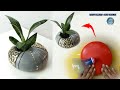 How To Make A Thin Round Flower Vase ||  Using Balloons And Cement ||  Vase Decoration