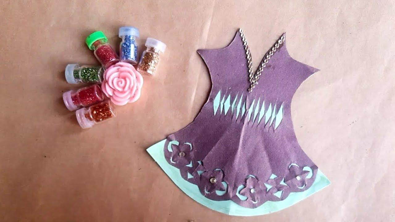 How to make easy and beautiful paper frock
