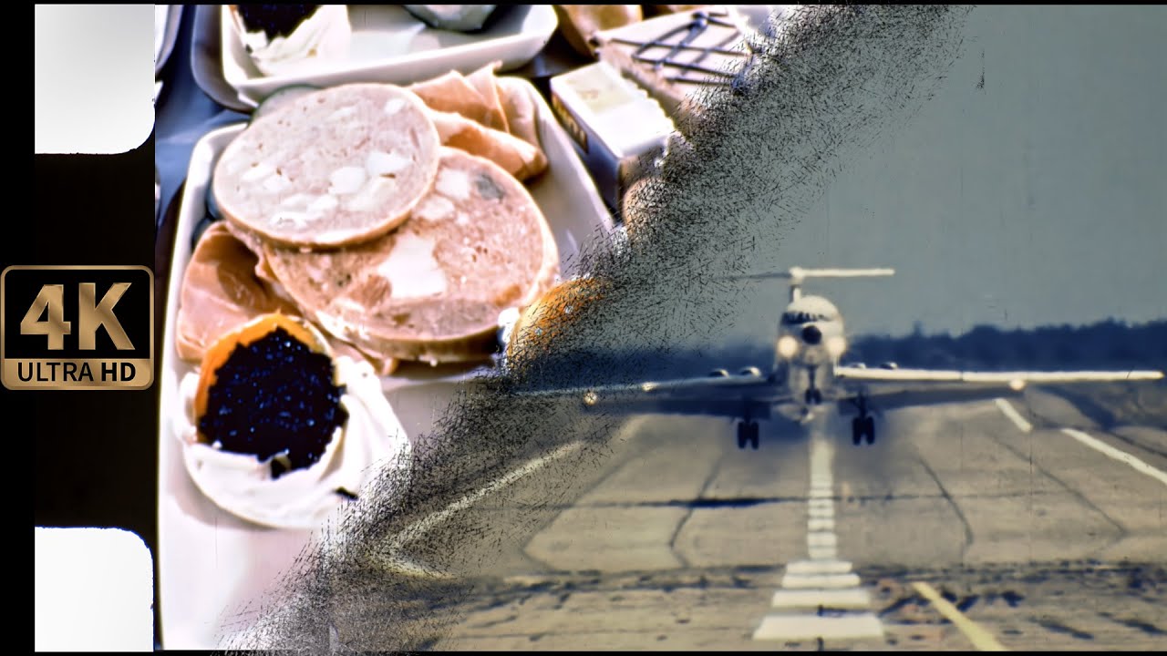 1970s Czechoslovak Airlines  - 16 mm restored footage