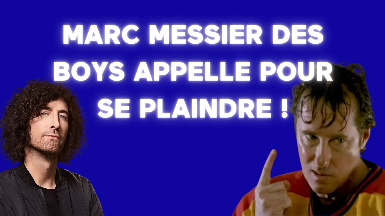 [ÉNERGIE] 🚨 Marc Messier des Boys appelle pour se plaindre de son ...