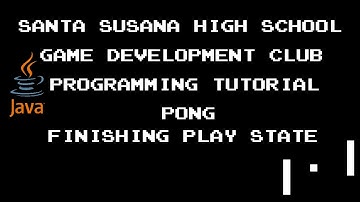 Programming Tutorial 13 - Pong - 7 - Finishing Play State