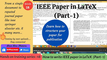 How to write IEEE Paper in LaTeX || Easy & Simple way ||