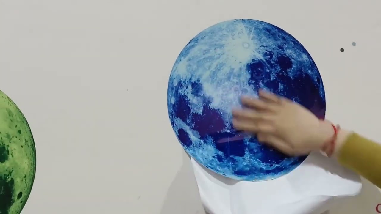 30cm Luminous Moon 3D Wall Sticker For Kids Room Living Room Decor Bedroom Decoration Home Decals G