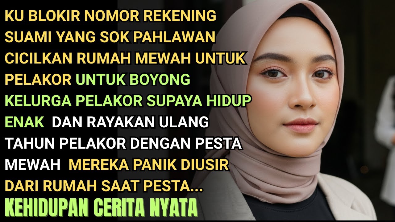 KUBLOKIR ATM SUAMI YG NEKAT CICILKAN RUMAH MEWAH TUK PELAKOR - BANK SITA RUMAH MEREKA JD GELANDANGAN