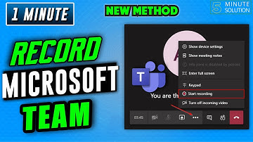 How to record microsoft teams meeting in laptop/PC 2025