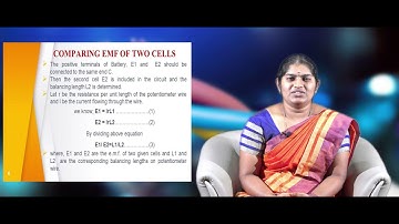 Comparing EMF of Two Cells, Measurement of Internal Resistance of a Cell | Online Video Lecture - 8