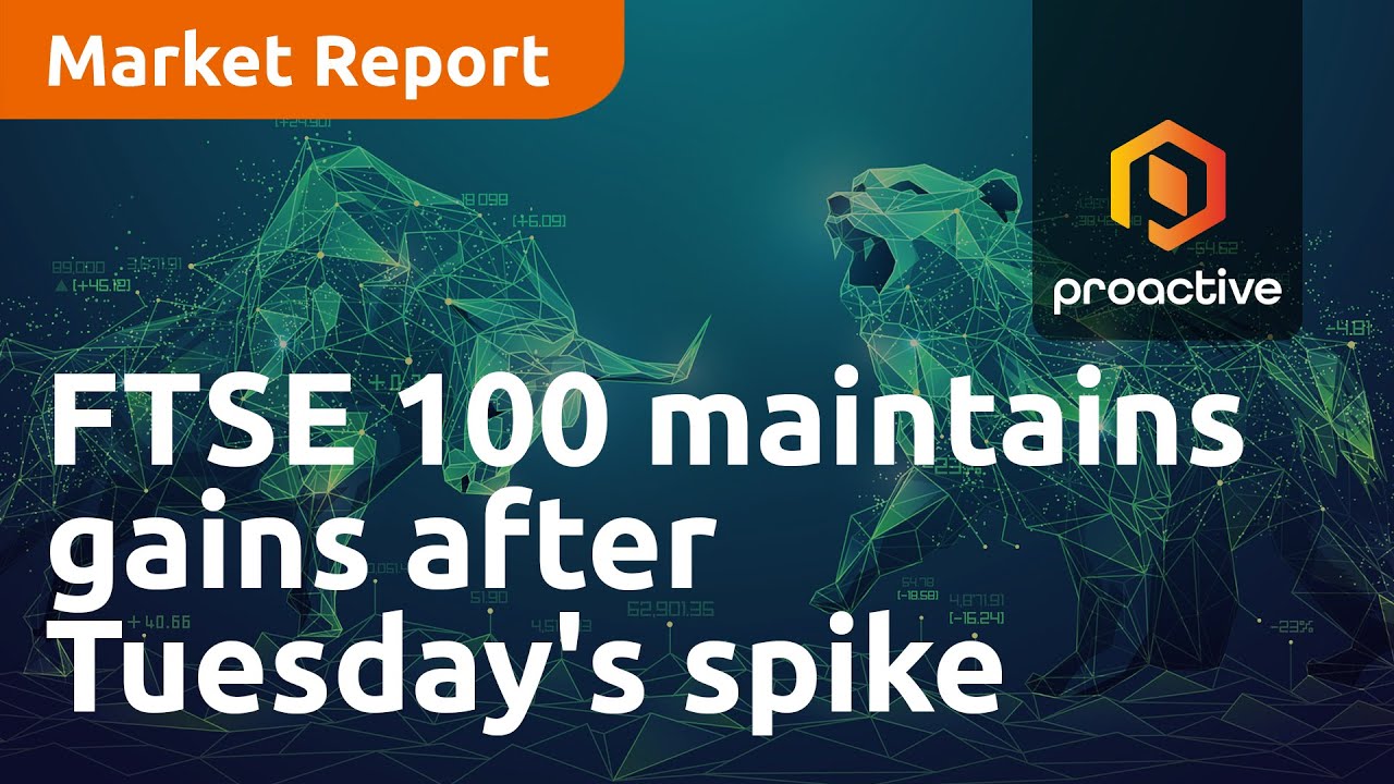 FTSE 100 maintains gains after Tuesday's spike - Market Report - YouTube