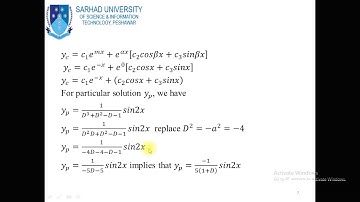 Week12 video lecture 1 Differential Equations