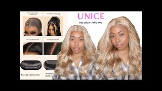 13X4 Lace Front Body Wave Ash Blonde Pre-Everything Wig｜Unice Hair