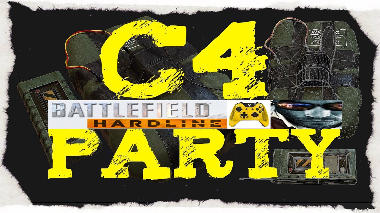 Battlefiel Hardline C4 PARTY - TOP 5 moments multipleer gameplay