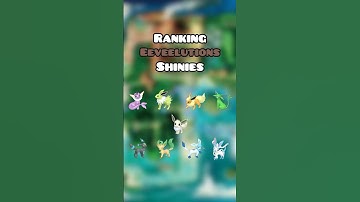 Ranking The Eeveelutions Shinies #shorts