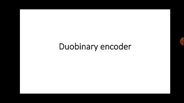 Duobinary encoder