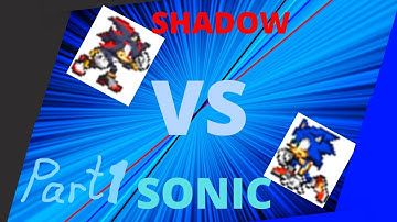 My first Sonic VS Shadow sprite animation!!!!