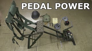 Human-Powered Generator For Off-Grid Electricity - British Military Surplus Radio Power System
