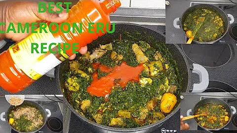 How To make Cameroon Eru | Best Eru Recipe | #eru #cameroonerurecipe, #afangsoup #Carinefavour