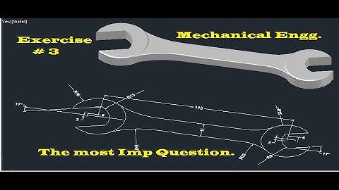AutoCad most important commands (EX-3) for mechanical engineer | AutoCad 3D Modelling