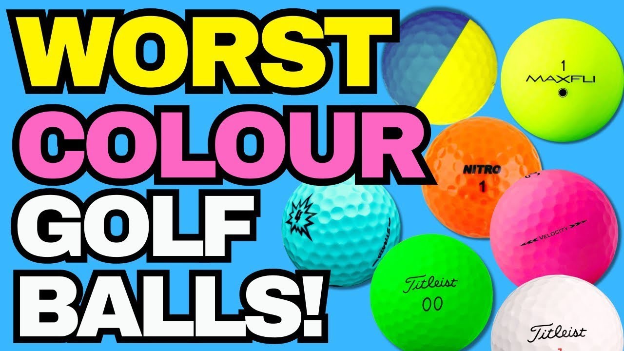 The WORST Coloured Golf Balls - AVOID AT ALL COSTS! 🔴🟢⚪️