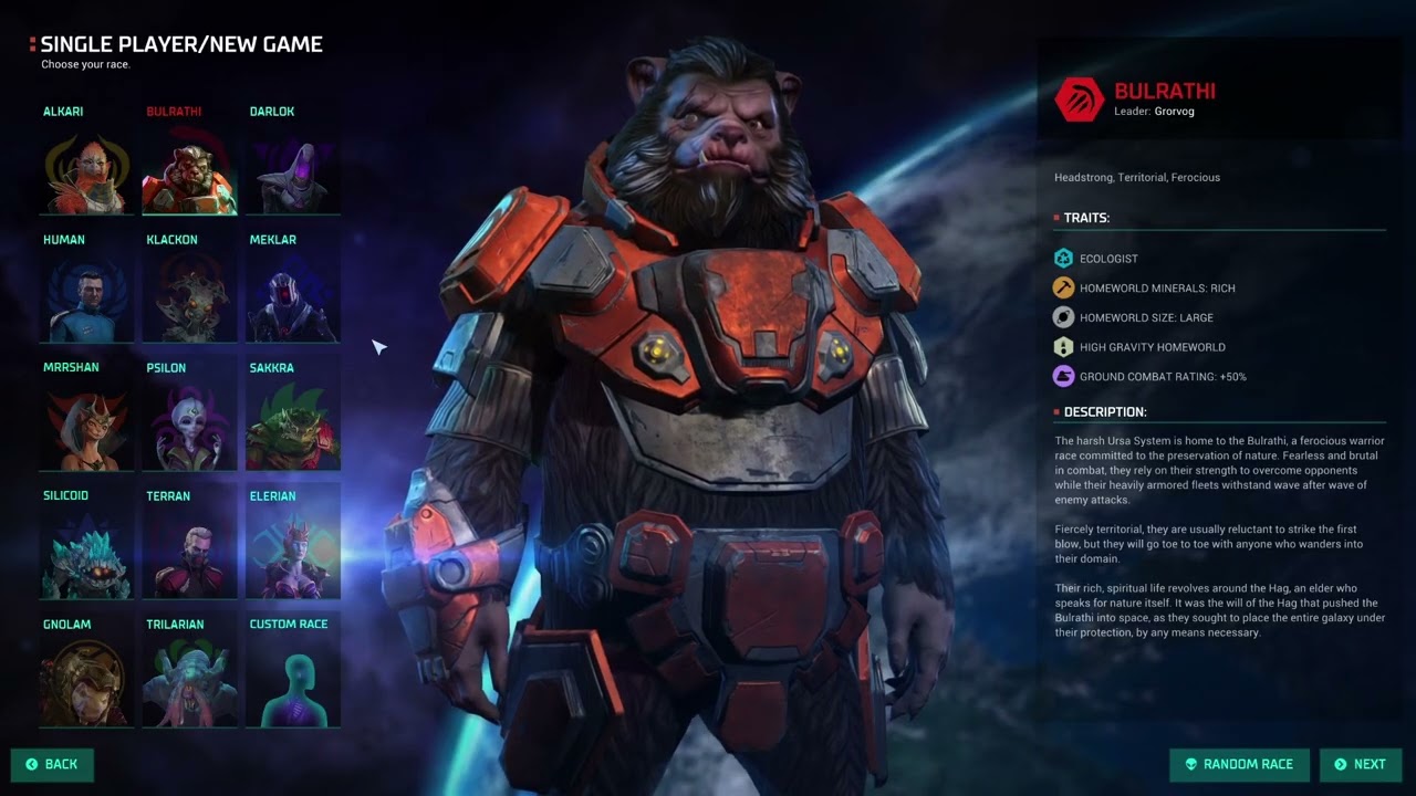 Bulrathi - Master of Orion : Conquer the Stars