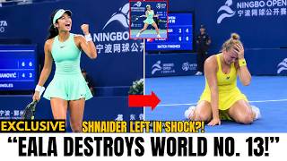 UNBELIEVABLE! Alex Eala DESTROYS World No. 13 Shnaider After Parry Upset — Fans GO WILD!