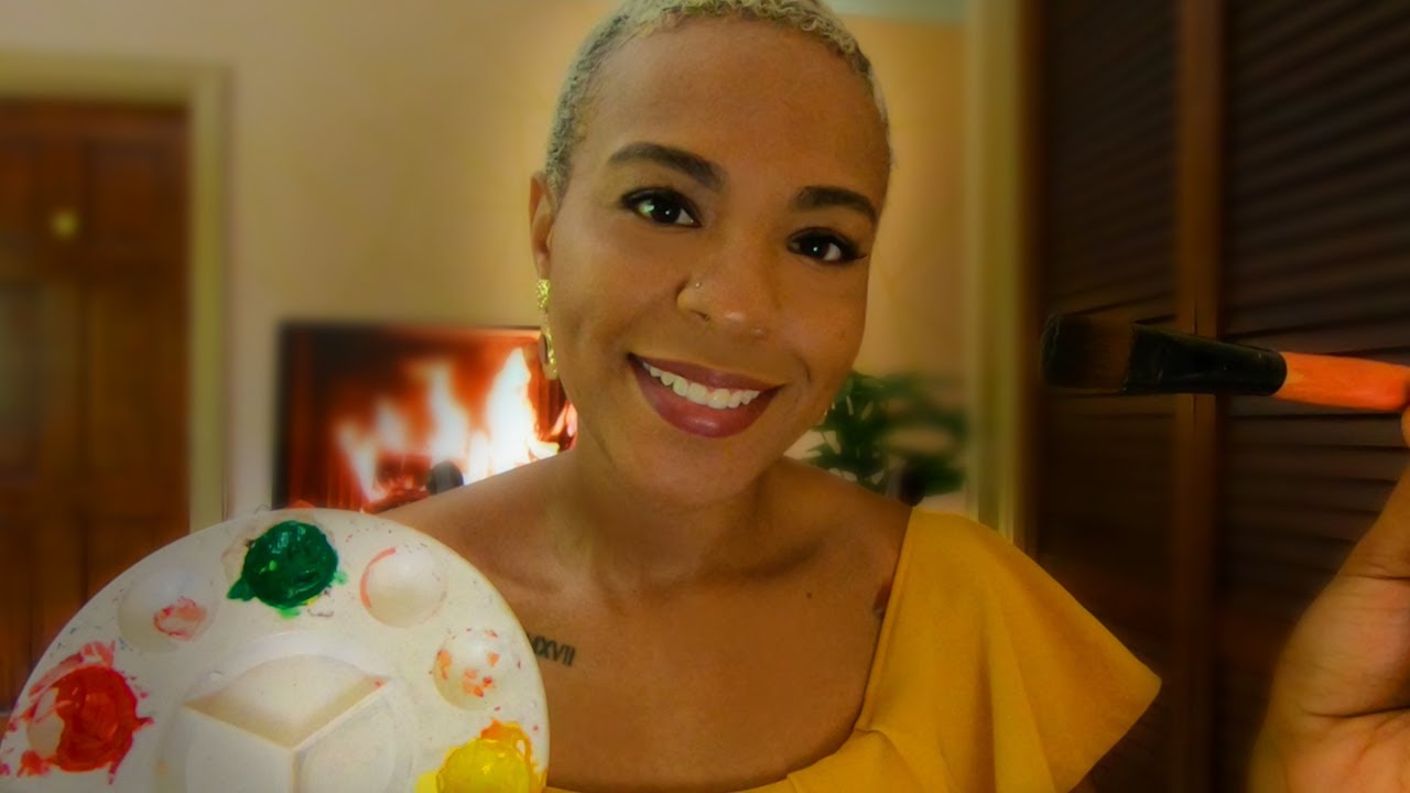 Big Sister Paints your Face for Halloween + ASMR TRUE CRIME (The Candyman)