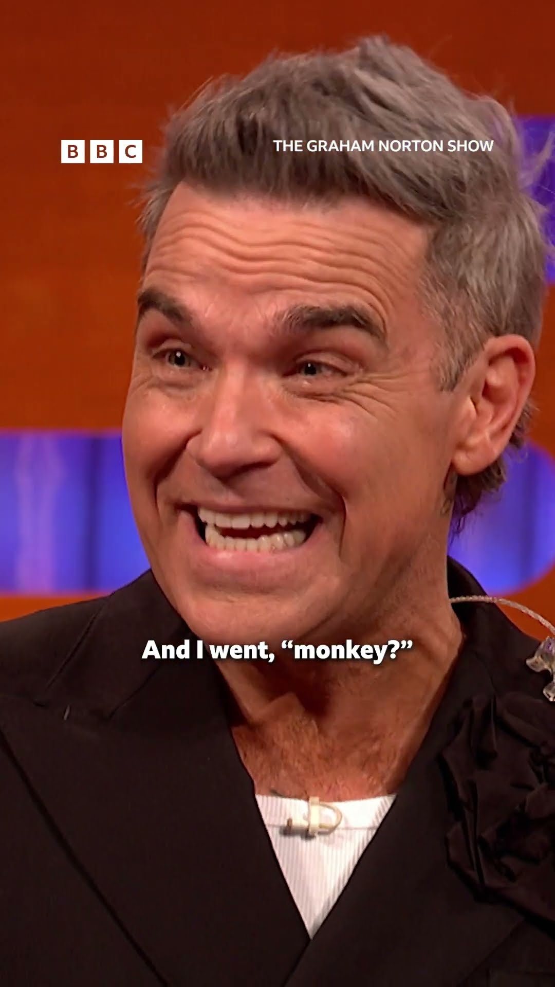 Robbie Williams explains how he came to be portrayed as a chimpanzee in his new film ‘Better Man’.