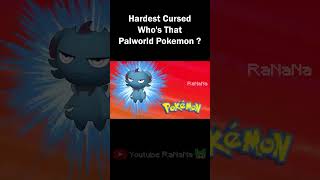 Hardest Cursed Who's That Palworld Pokemon ? #shorts