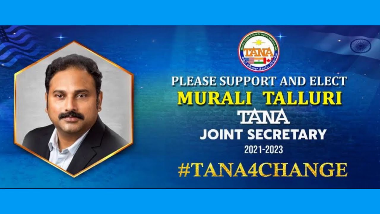 Murali Talluri Elect TANA Joint Secretary