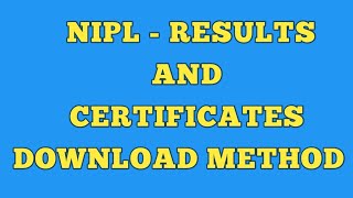 Nipl 2023 - Certificates And Results Download Method