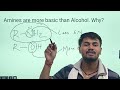 Amines are more basic than Alcohol. Why ?