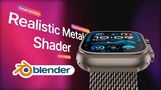 Blender Tutorial: Apple-Style Metal Material #cgi #render #blender3d #rendering #3danimation #3d