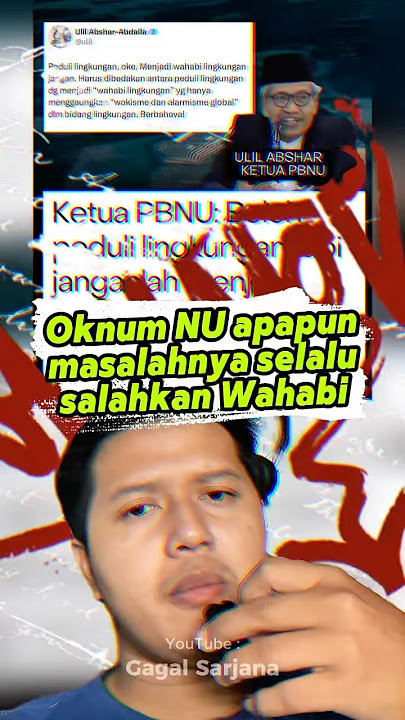 Lagu lama oknum NU : salahin wahabi