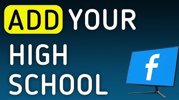 How To Add Your High School On Facebook On PC (New Update)