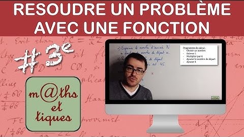 Résoudre un problème à l