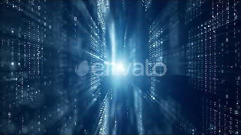 Digital Cyberspace And Particles And Digital Data 00688 Motion Graphics