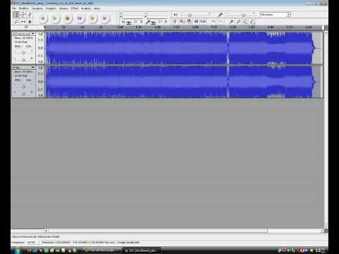 Eliminare audio da brano