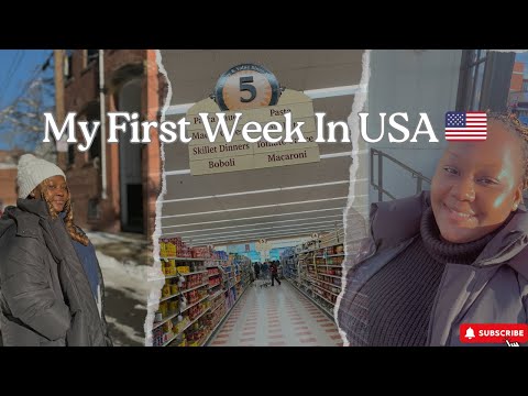 MY FIRST WEEK IN AMERICA 🇺🇸 | FIRST GROCERY SHOPPING | SETTLING IN | CLOTHING HAUL