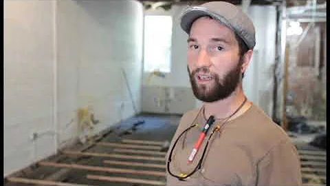 How To Level Your Floors - Scribing Sleepers The Easy Way