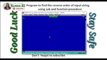 Programmingll-REVERSE -SUB/FUNCTION PROCEDURE For SEE Students #programming #reverse #SEE