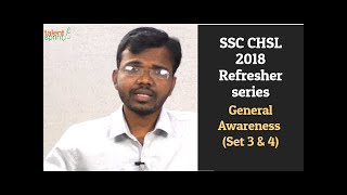 SSC CHSL 2018 - Refresher | General Awareness - Set 3 & Set 4 | TalentSprint