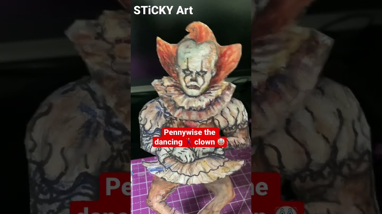 CBAT Pennywise the Dancing 💃 Paper Puppet  