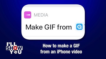 How to make a GIF from an iPhone video
