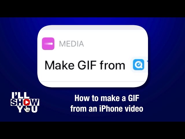 Creating Animated GIFs From Videos With Workflow For iOS