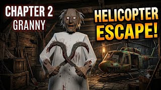 I Escaped Granny Chapter 2 in HELICOPTER! 😱 (Insane Attack Moments) screenshot 4